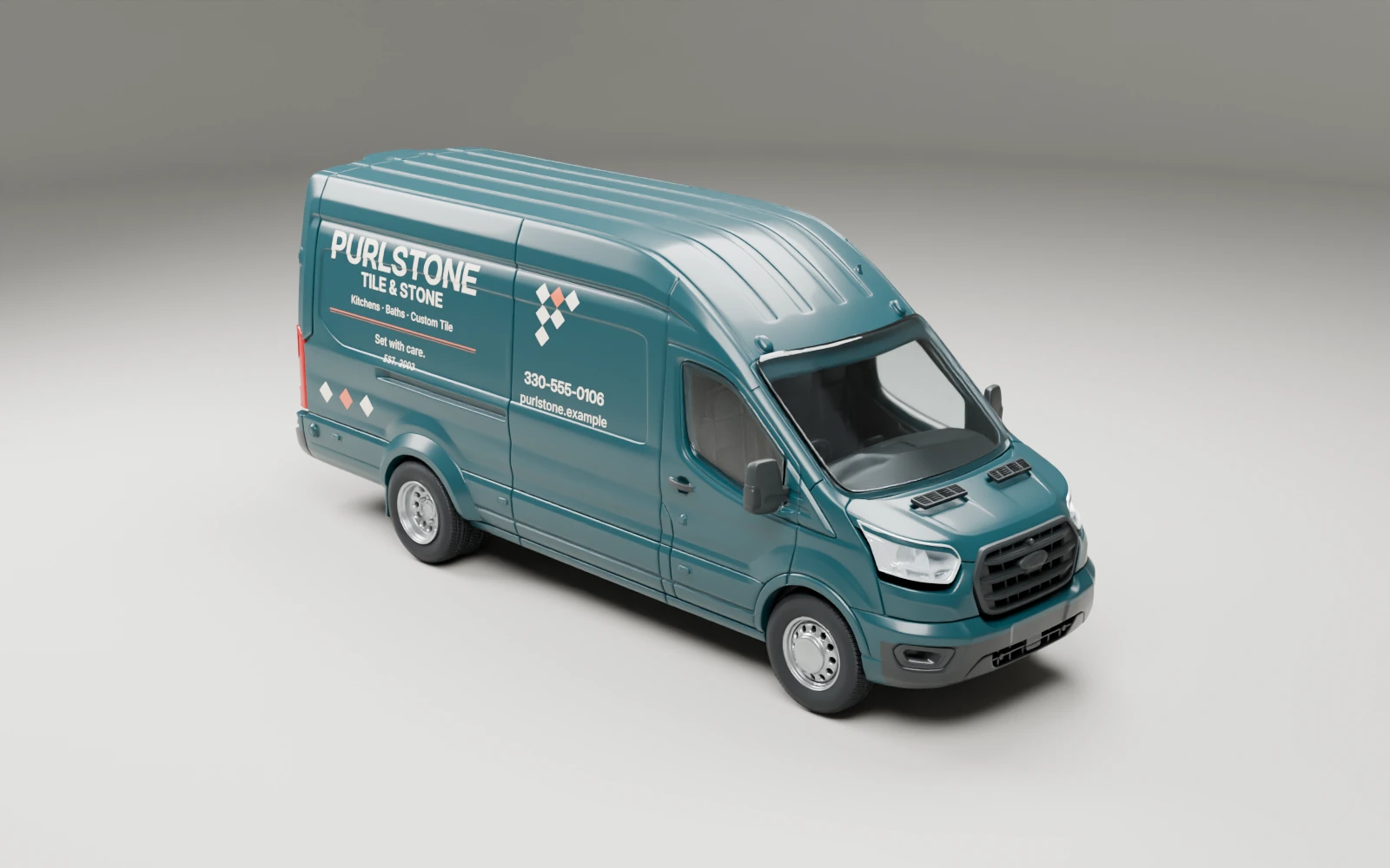 Purlstone high-roof van showing full coverage